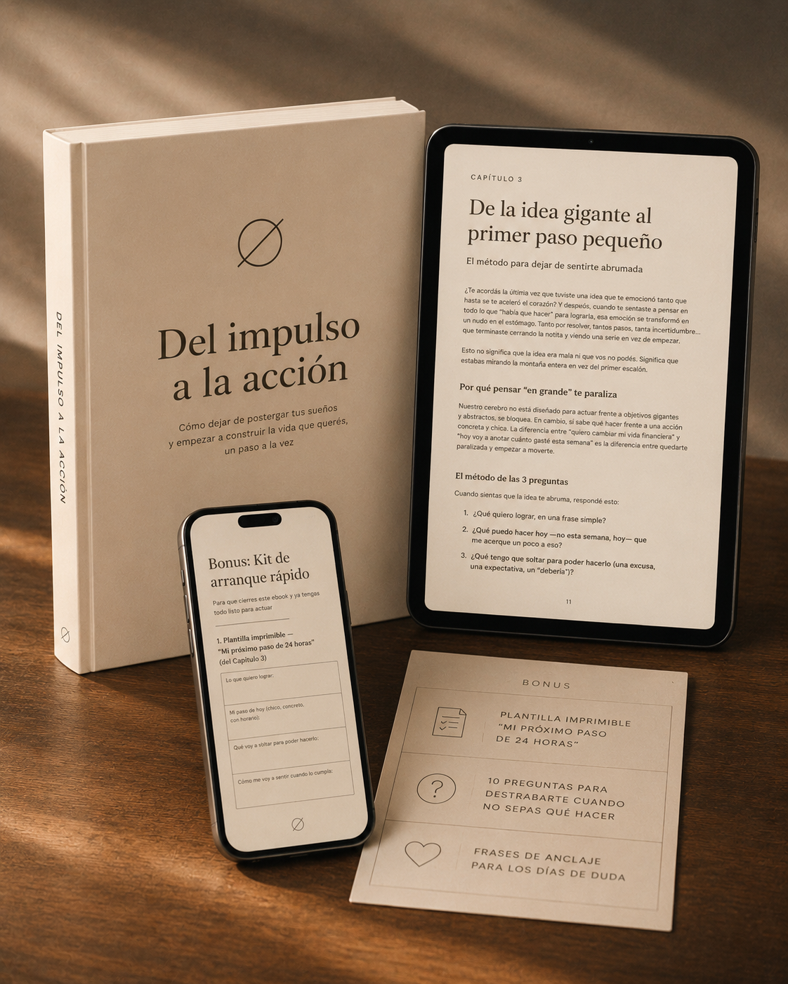 Del Impulso a la Acción — Ebook + Kit completo de transformación